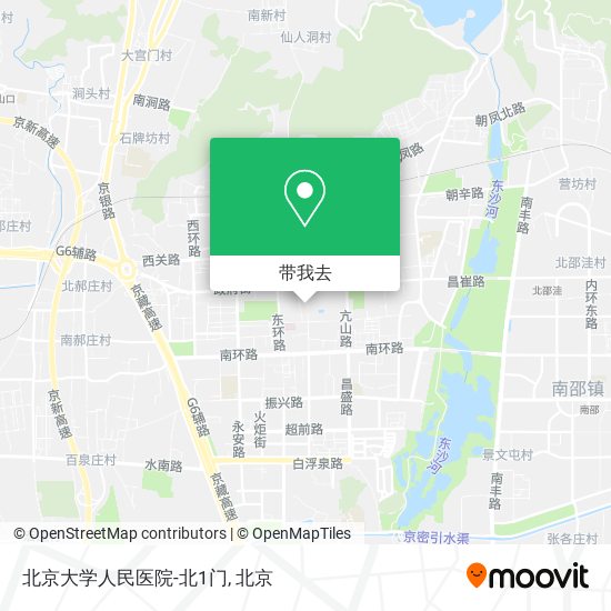 北京大学人民医院-北1门地图