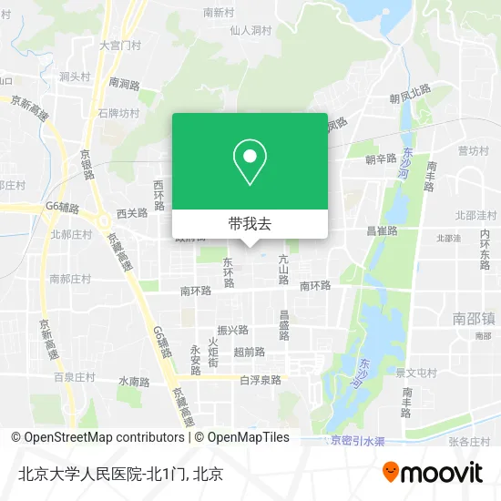 北京大学人民医院-北1门地图