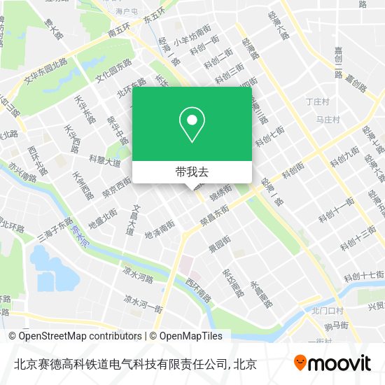 北京赛德高科铁道电气科技有限责任公司地图