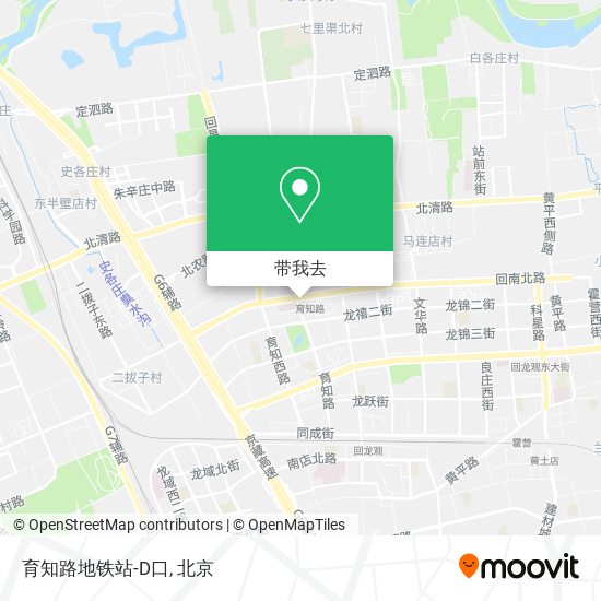 育知路地铁站-D口地图