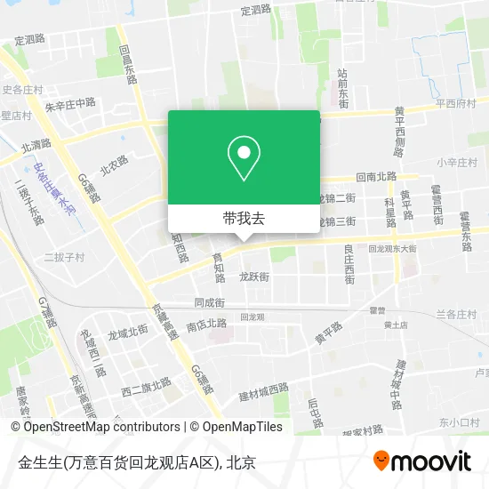 金生生(万意百货回龙观店A区)地图