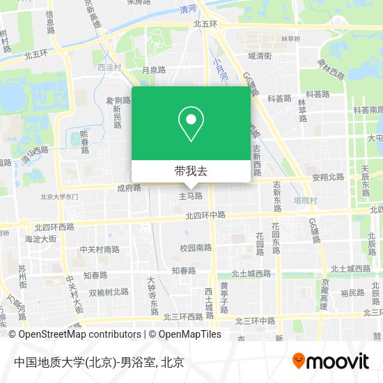 中国地质大学(北京)-男浴室地图