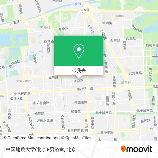 中国地质大学(北京)-男浴室地图