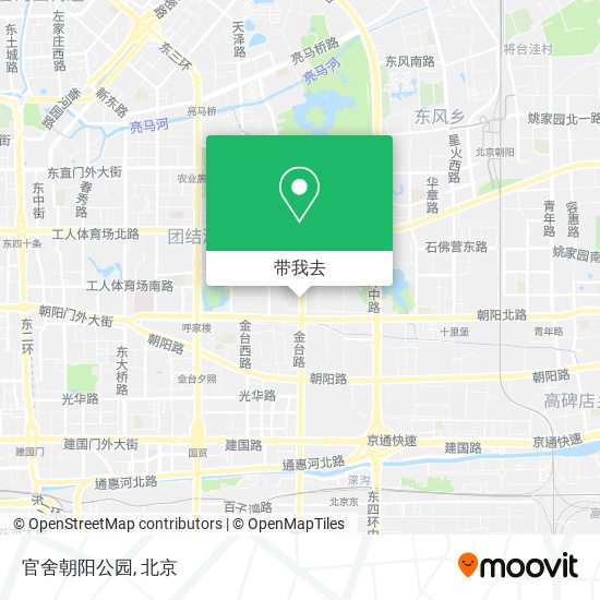 官舍朝阳公园地图