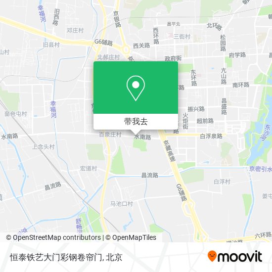 恒泰铁艺大门彩钢卷帘门地图
