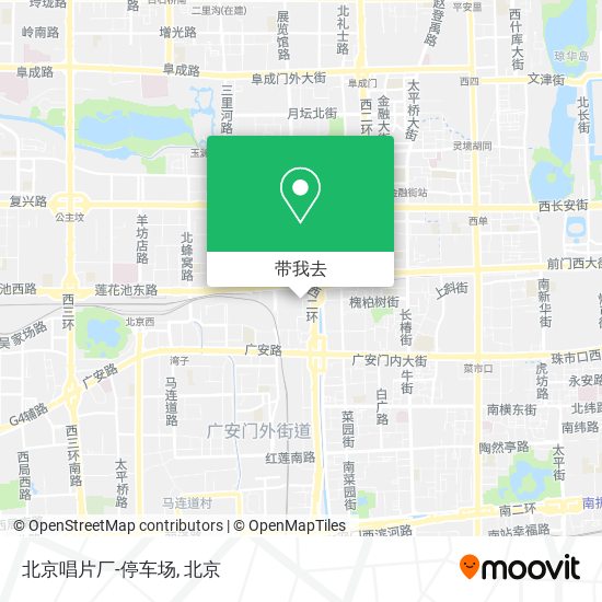 北京唱片厂-停车场地图