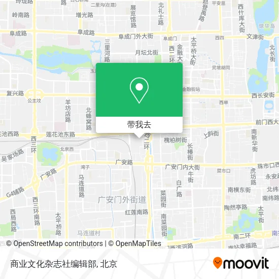 商业文化杂志社编辑部地图