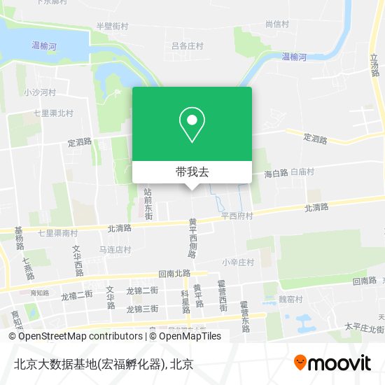 北京大数据基地(宏福孵化器)地图