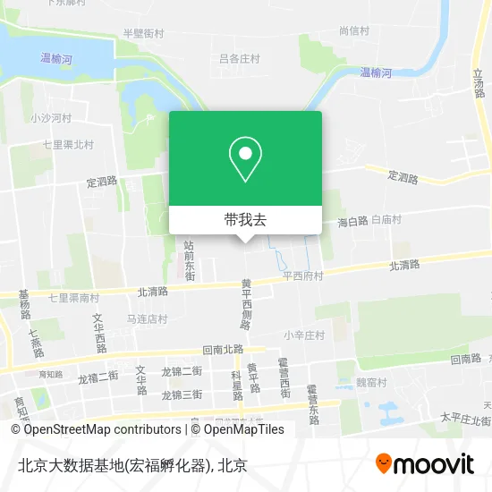 北京大数据基地(宏福孵化器)地图