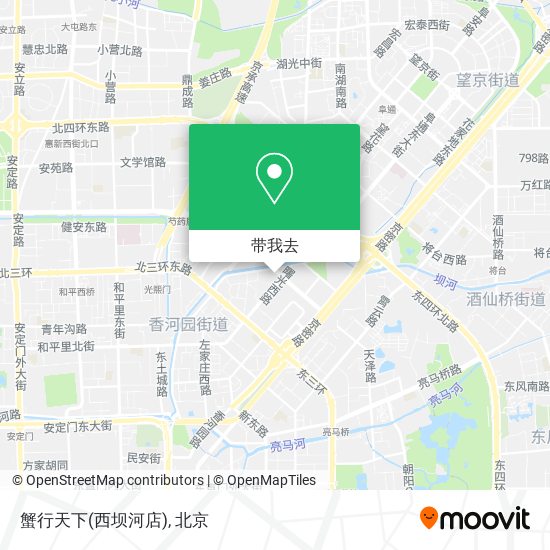 蟹行天下(西坝河店)地图