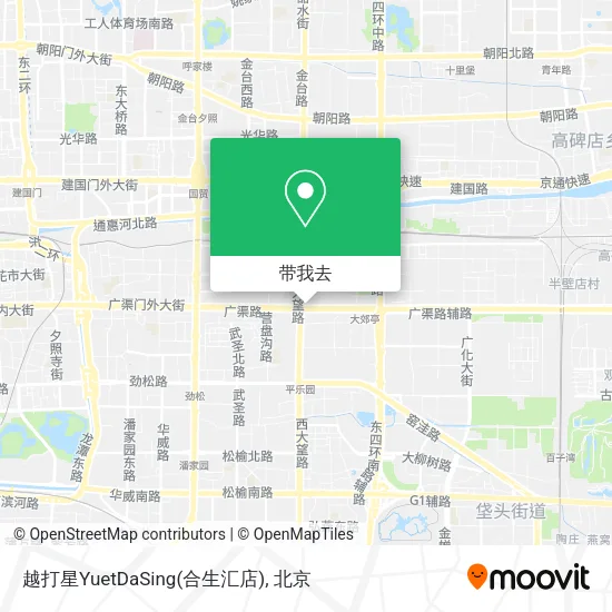 越打星YuetDaSing(合生汇店)地图
