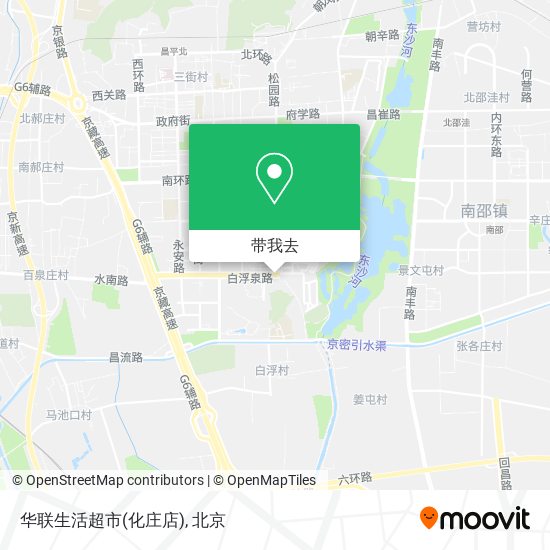 华联生活超市(化庄店)地图