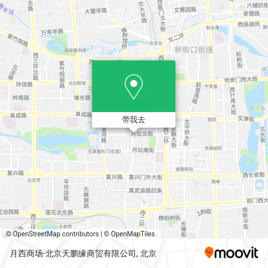 月西商场-北京天鹏缘商贸有限公司地图