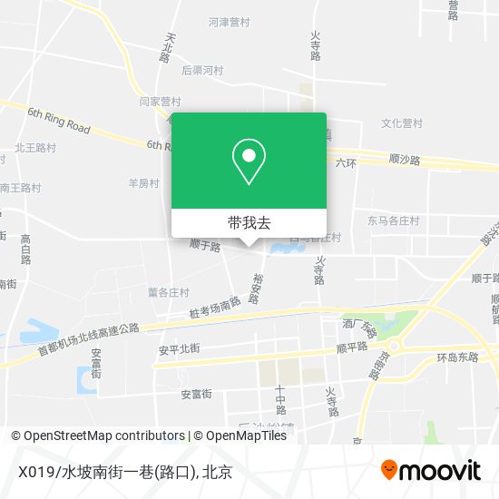 X019/水坡南街一巷(路口)地图
