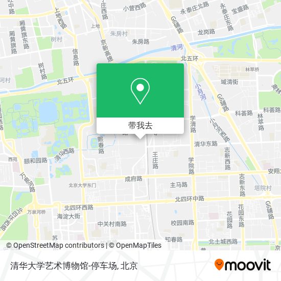 清华大学艺术博物馆-停车场地图