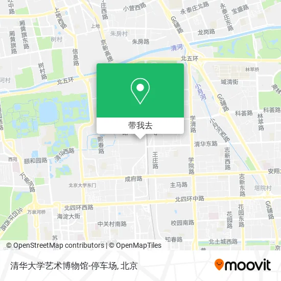 清华大学艺术博物馆-停车场地图