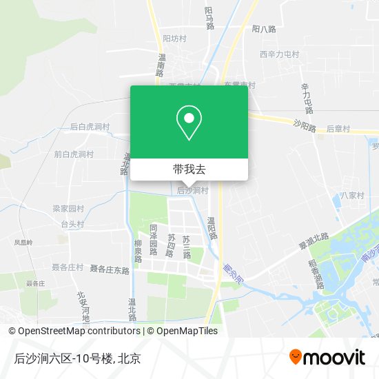 后沙涧六区-10号楼地图