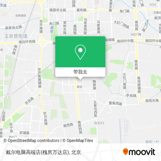 戴尔电脑高端店(槐房万达店)地图