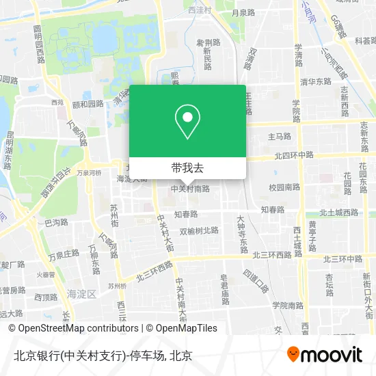 北京银行(中关村支行)-停车场地图