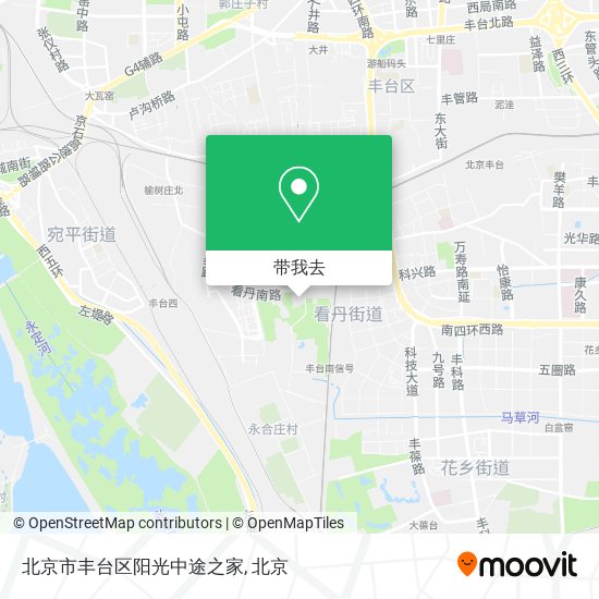 北京市丰台区阳光中途之家地图