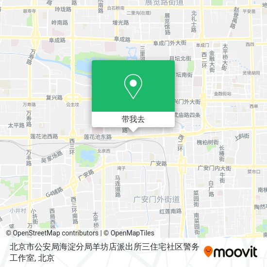 北京市公安局海淀分局羊坊店派出所三住宅社区警务工作室地图
