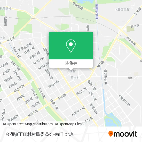 台湖镇丁庄村村民委员会-南门地图