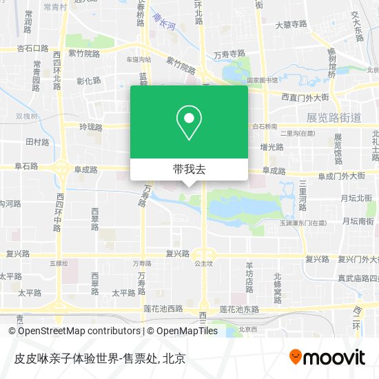 皮皮咻亲子体验世界-售票处地图