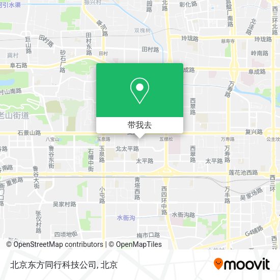 北京东方同行科技公司地图