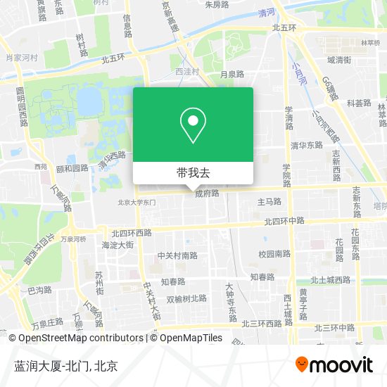 蓝润大厦-北门地图