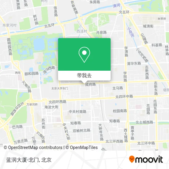 蓝润大厦-北门地图