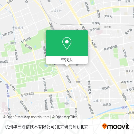 杭州华三通信技术有限公司(北京研究所)地图