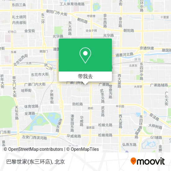巴黎世家(东三环店)地图