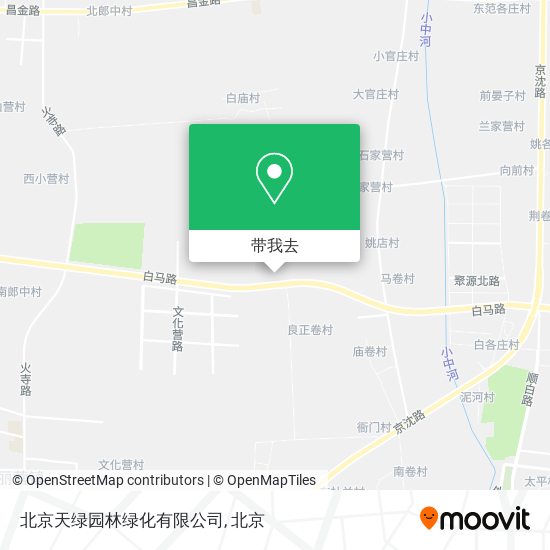 北京天绿园林绿化有限公司地图