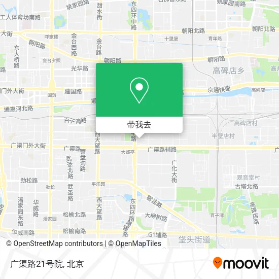 广渠路21号院地图