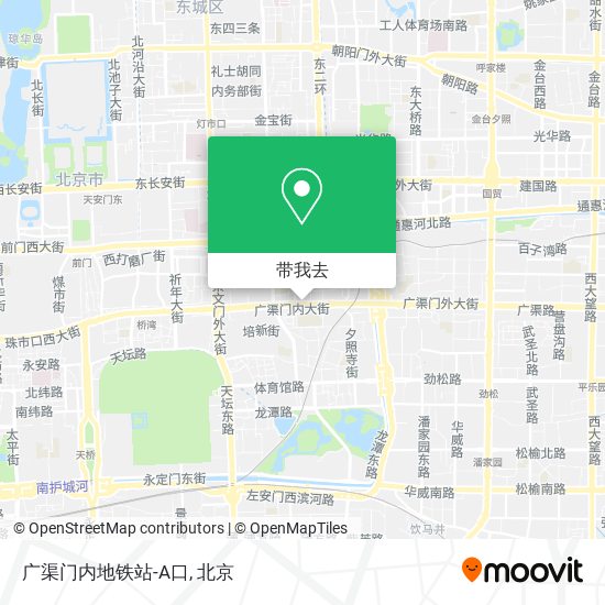 广渠门内地铁站-A口地图