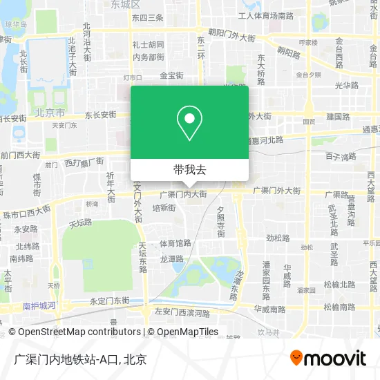 广渠门内地铁站-A口地图