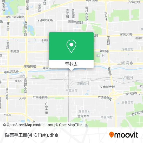陕西手工面(礼安门南)地图