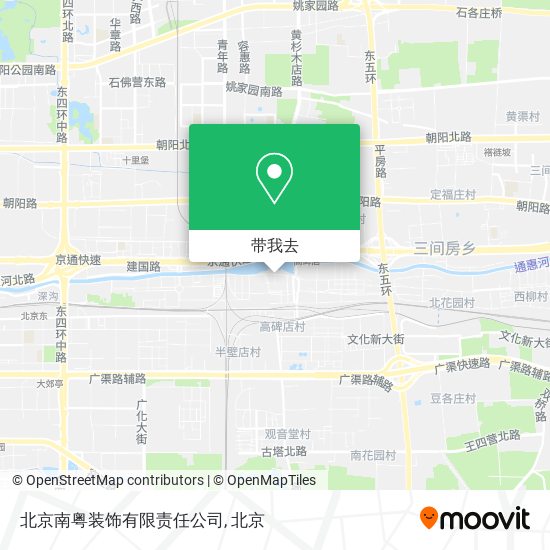 北京南粤装饰有限责任公司地图