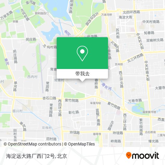 海淀远大路厂西门2号地图