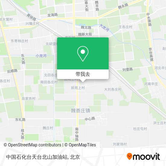 中国石化台天台北山加油站地图