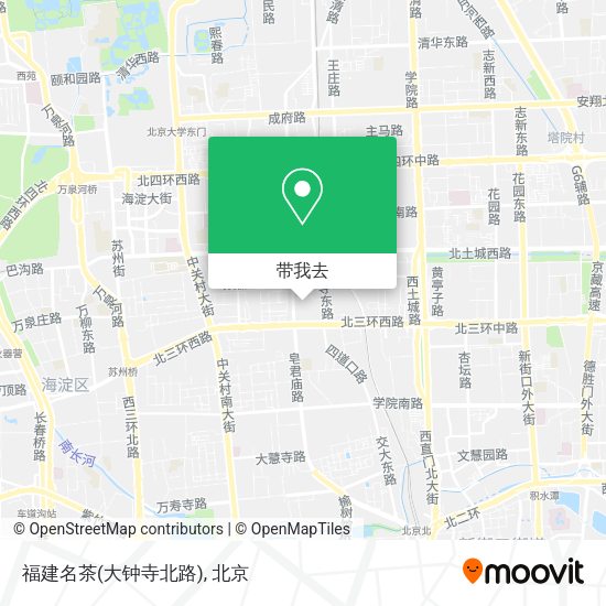 福建名茶(大钟寺北路)地图