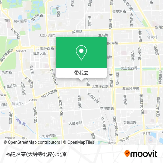 福建名茶(大钟寺北路)地图