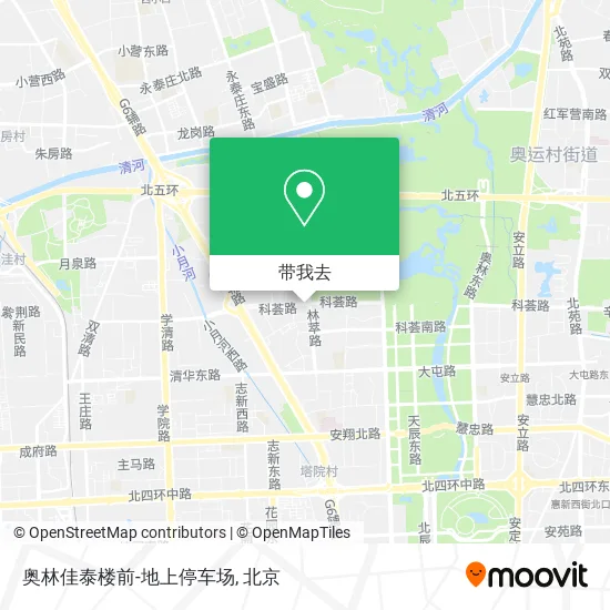 奥林佳泰楼前-地上停车场地图