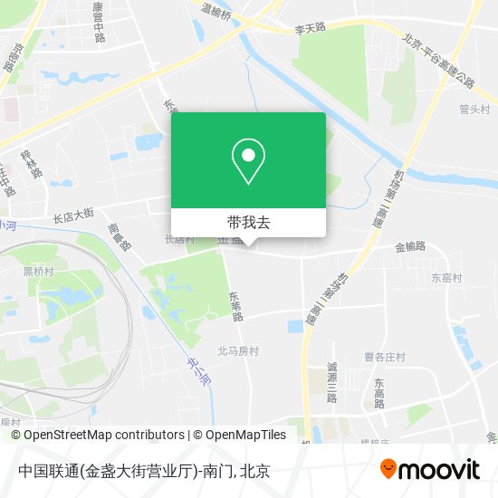 中国联通(金盏大街营业厅)-南门地图