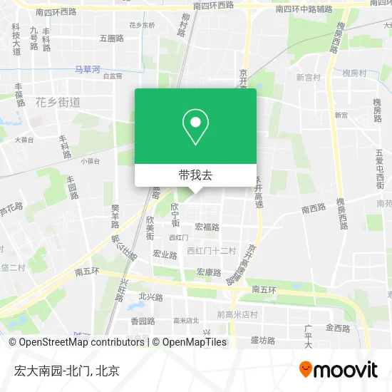 宏大南园-北门地图