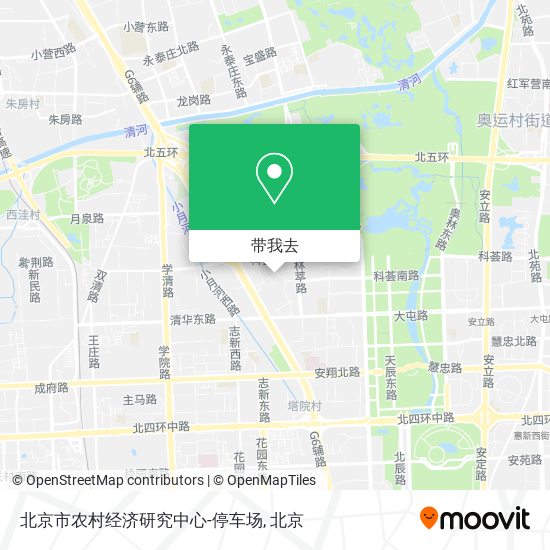 北京市农村经济研究中心-停车场地图