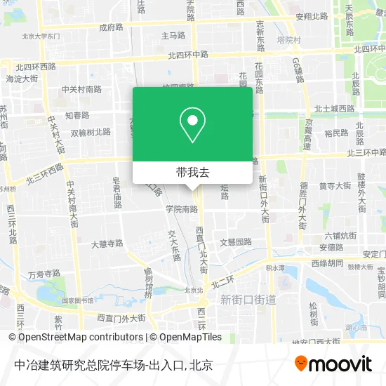 中冶建筑研究总院停车场-出入口地图