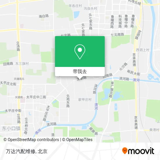 万达汽配维修地图