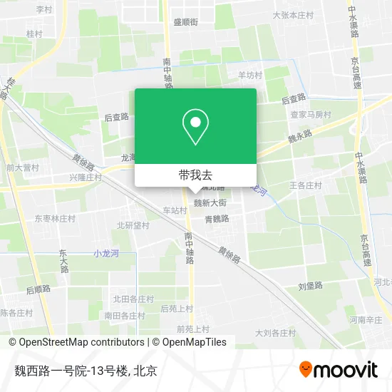 魏西路一号院-13号楼地图