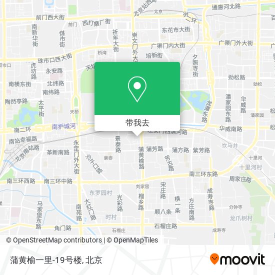蒲黄榆一里-19号楼地图